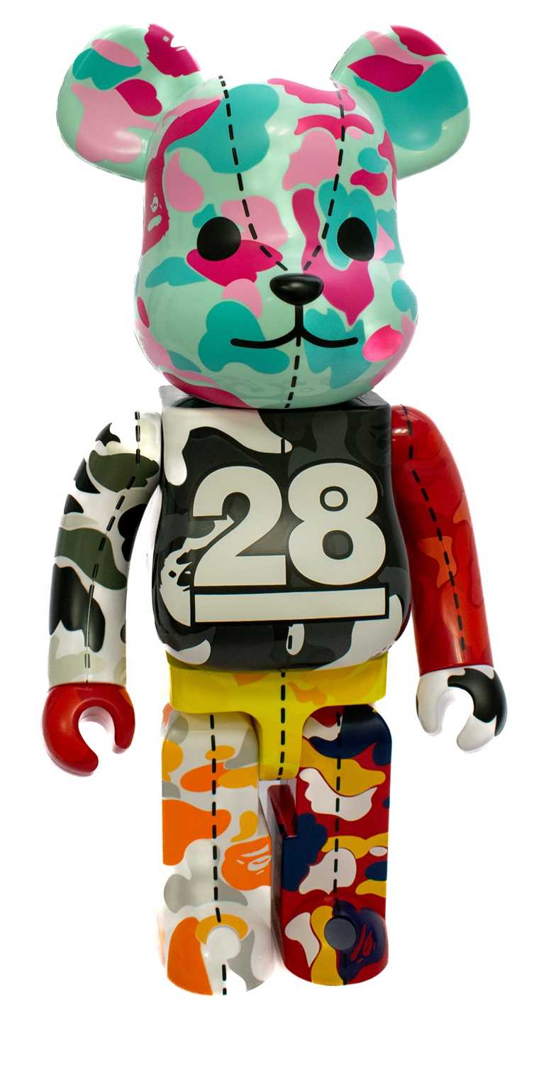 Lot 28 - Be@rbrick x BAPE, '28th Anniversary Camo #3 (1000%)', 2021