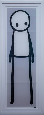 Lot 307 - Stik (British 1979-), 'Standing Figure (Book) (Grey)', 2018