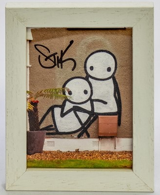 Lot 309 - Stik (British 1979-), 'Untitled (Pizza Box)', 2012