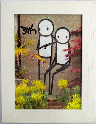 Lot 309 - Stik (British 1979-), 'Untitled (Pizza Box)', 2012