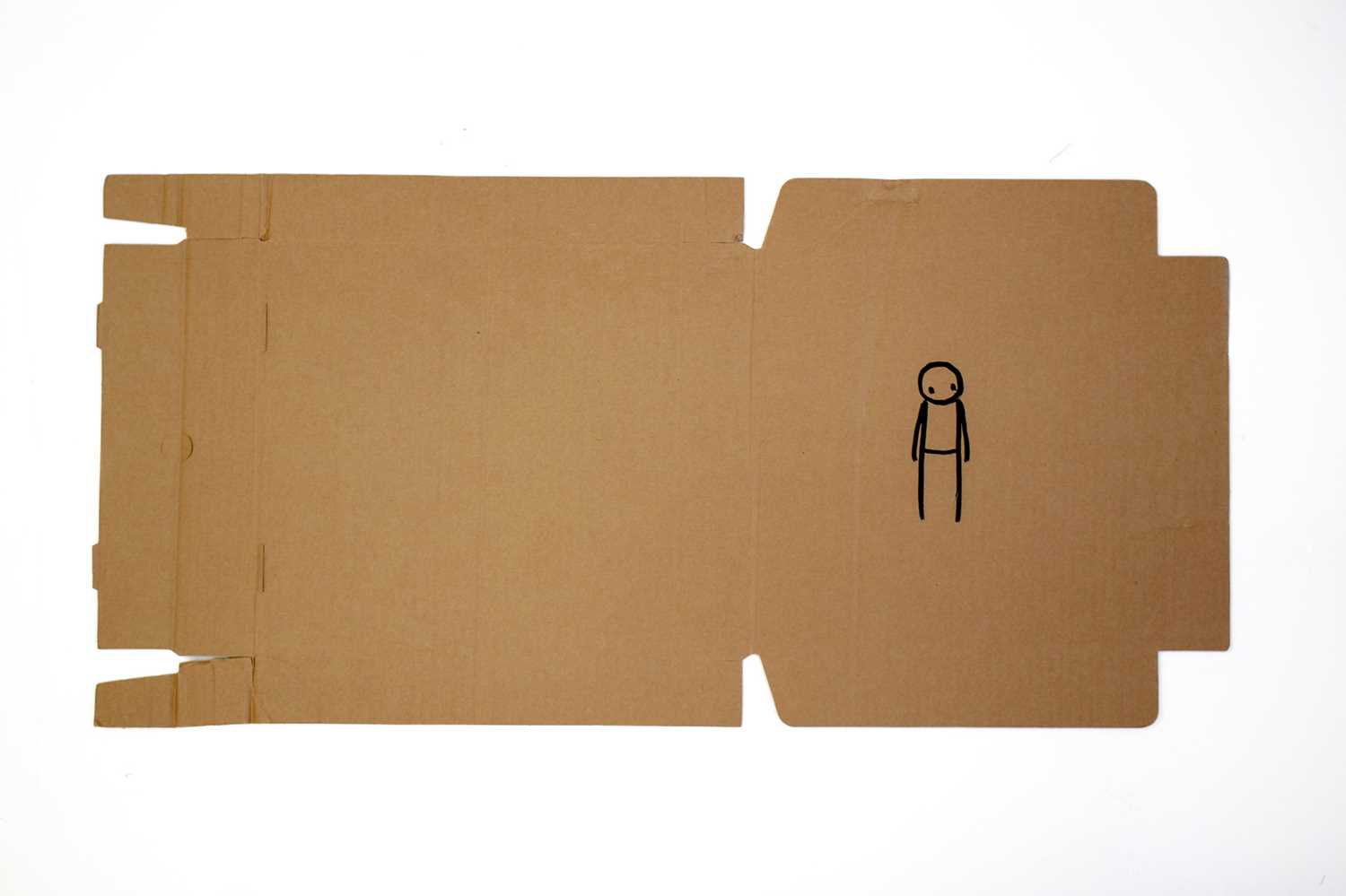 Lot 256 - Stik (British 1979-), 'Untitled (Pizza Box)', 2012