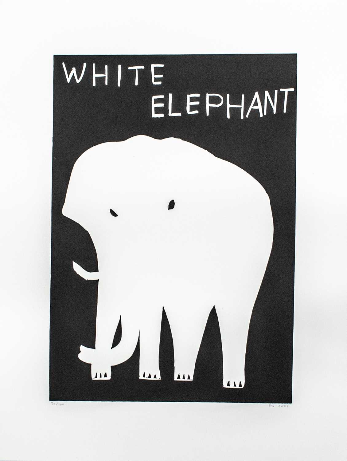 Lot 67 - David Shrigley (British 1968-), 'White Elephant', 2021