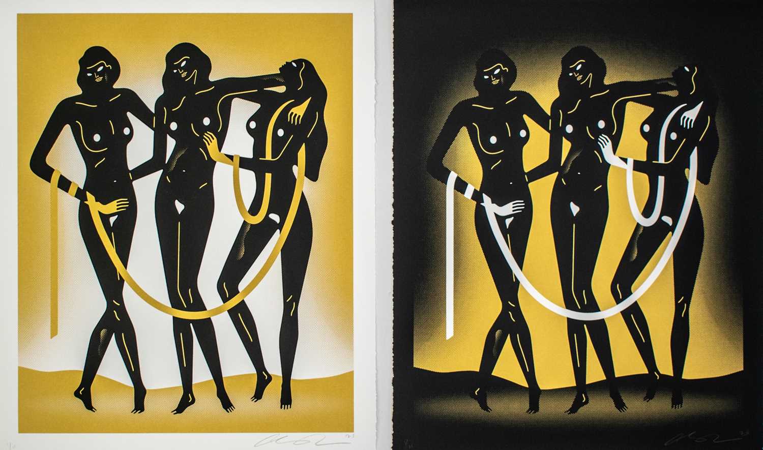 Lot 36 - Cleon Peterson (American 1973-), 'Sirens Of The Night (Light & Night), 2023