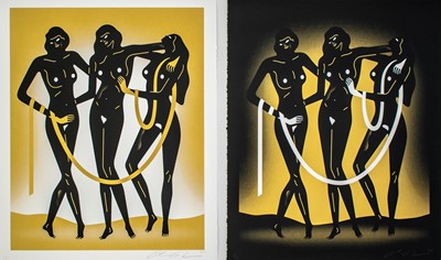 Lot 36 - Cleon Peterson (American 1973-), 'Sirens Of The Night (Light & Night), 2023