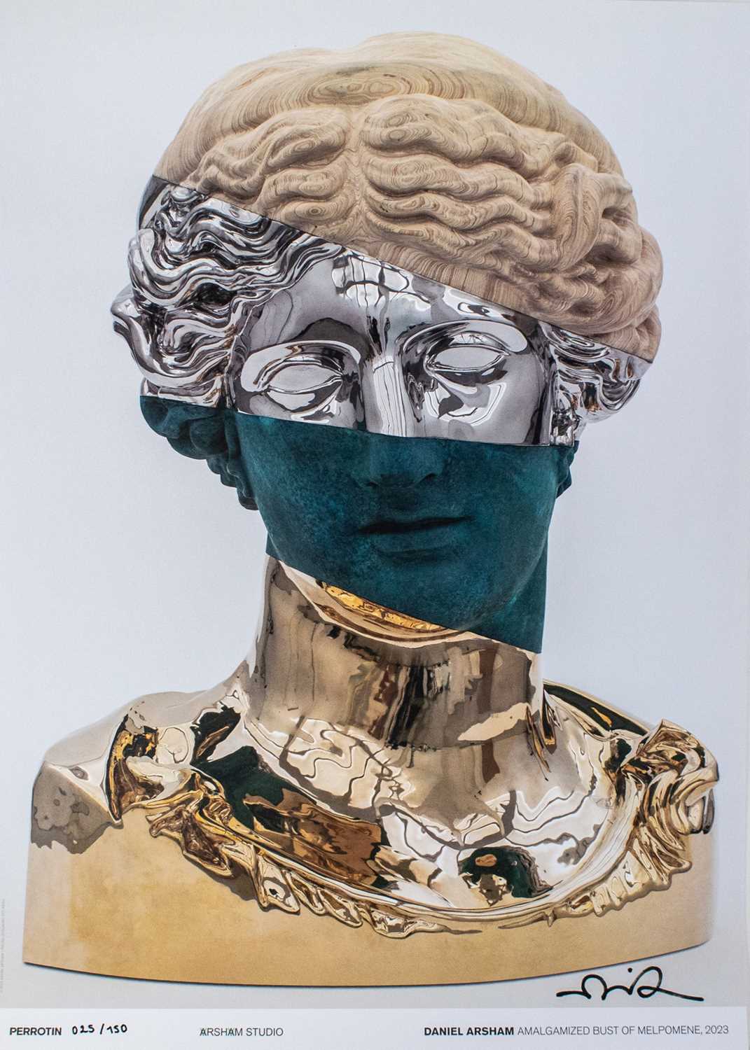Lot 55 - Daniel Arsham (American 1980-), 'Amalgamized Bust Of Melpomene & Veil', 2023