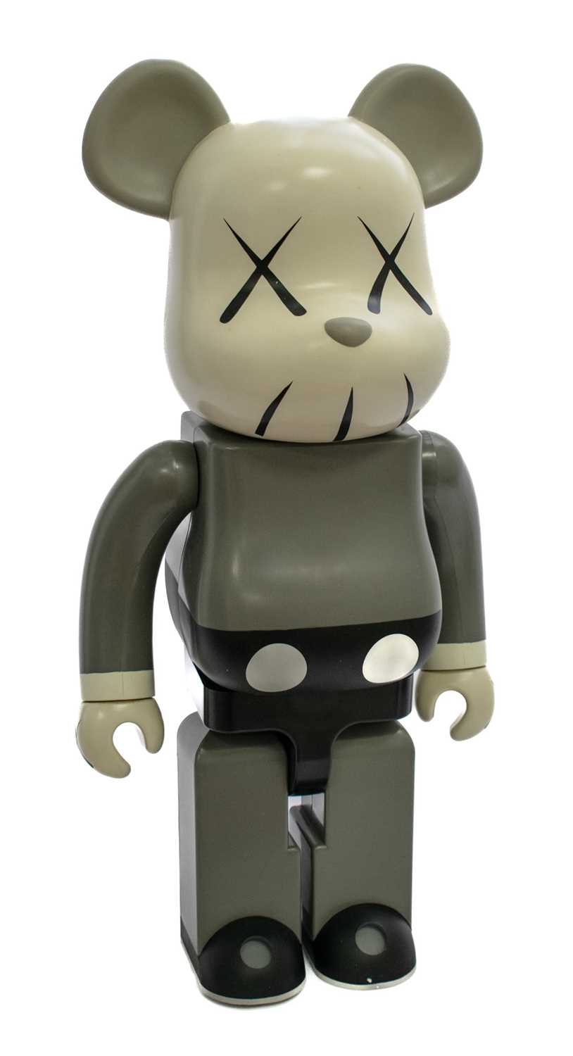 Lot 260 - Kaws (American 1974-), 'Companion Bearbrick 1000% (Grey)', 2002