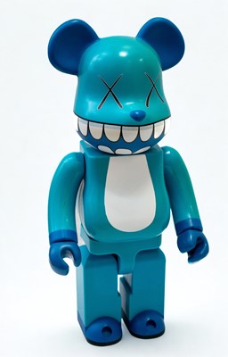Lot 275 - Kaws, BE@RBRICK (Collaboration), 'Chomper 400% (Blue)', 2010