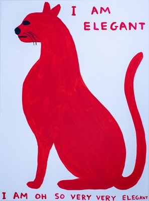 Lot 199 - David Shrigley, 'I Am Elegant I Am Oh So Very Very Elegant', 2021