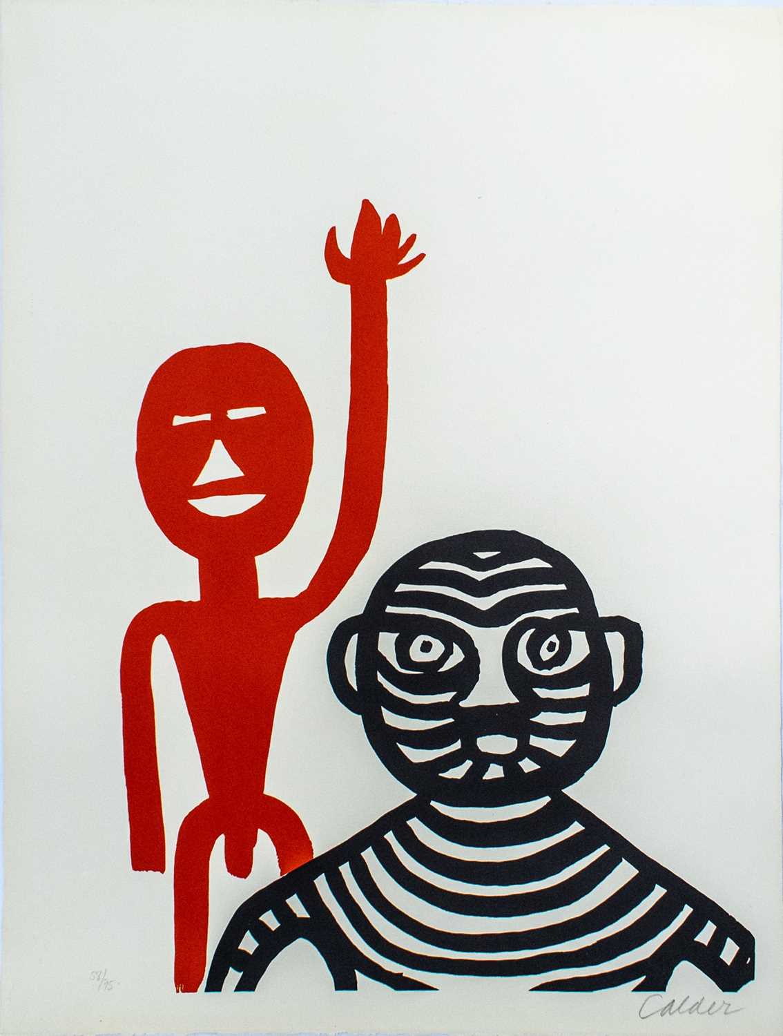 Lot 10 - Alexander Calder (American 1898-1976), 'Les Affichistes', 1965