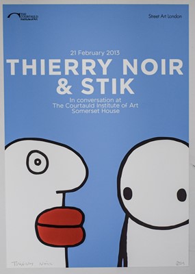 Lot 310 - Thierry Noir & Stik (Collaboration), 'In Conversation', 2013