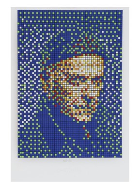 Lot 224 - Invader (French 1969-), 'Portrait Of Enki Bilal', 2023