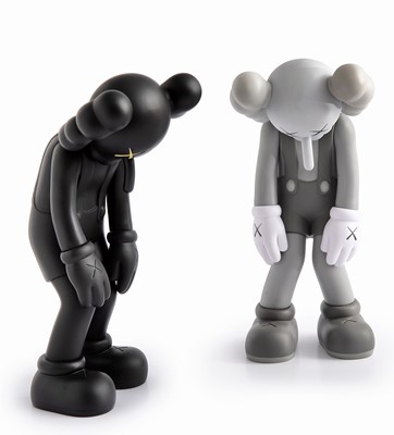 Lot 233 - Kaws (American 1974-), 'Small Lie (Black & Grey'), 2017