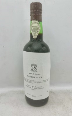 Lot 9 - 1 bottle 1830 Quinta de Serrado Malmsey