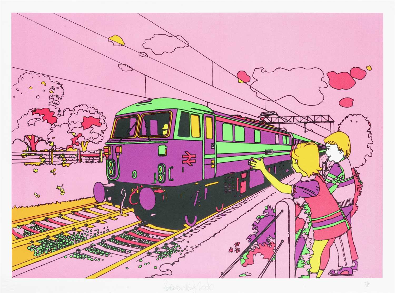 Lot 114 - Ben Eine (British b.1970), 'Pink Train', 2006