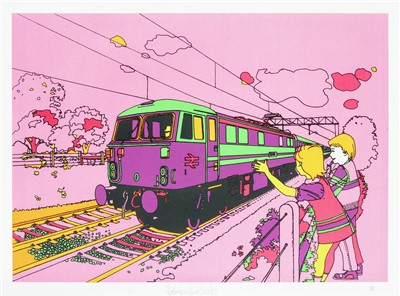 Lot 114 - Ben Eine (British b.1970), 'Pink Train', 2006