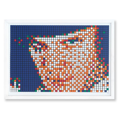 Lot 195 - Invader (French 1969-), 'Rubik Kubrick I - Alex', 2006