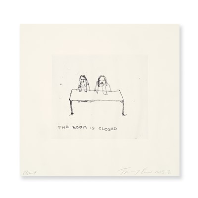 Lot 130 - Tracey Emin (British 1963-), 'Closed', 2013