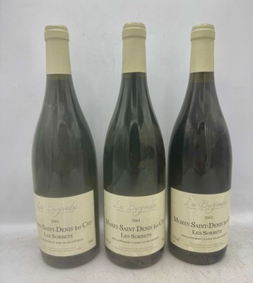 Lot 152 - 9 bottles 2001 Morey-St.Denis Les Sorbets Les Burgondes