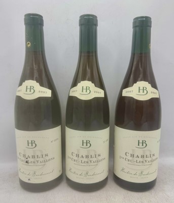 Lot 175 - 12 bottles 2007 Chablis Vaillons Heritier de Baudricourt
