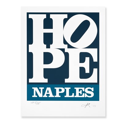 Lot 101 - Robert Indiana (American 1928-2018), 'Hope (Naples)', 2017