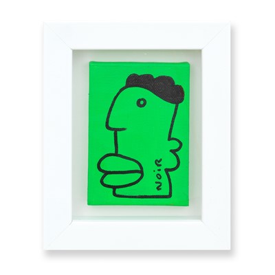 Lot 302 - Thierry Noir (French 1958-), 'Mini Canvas (Green)', 2020