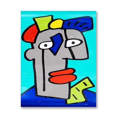 Lot 212 - Thierry Noir (French 1958-), 'Pica Noir III', 2009