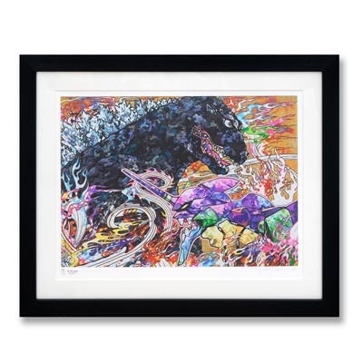 Lot 184 - Takashi Murakami (Japanese 1962-), 'Homage To Director Hideaki Anno: Godzilla Resurgence & Evangelion', 2019