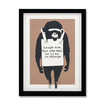 Lot 193 - Banksy (British 1974-), 'Laugh Now', 2004 - Signed
