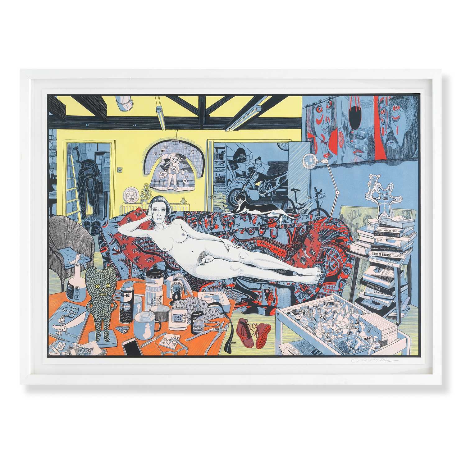 Lot 167 - Grayson Perry (British 1960-), 'Reclining Artist', 2017