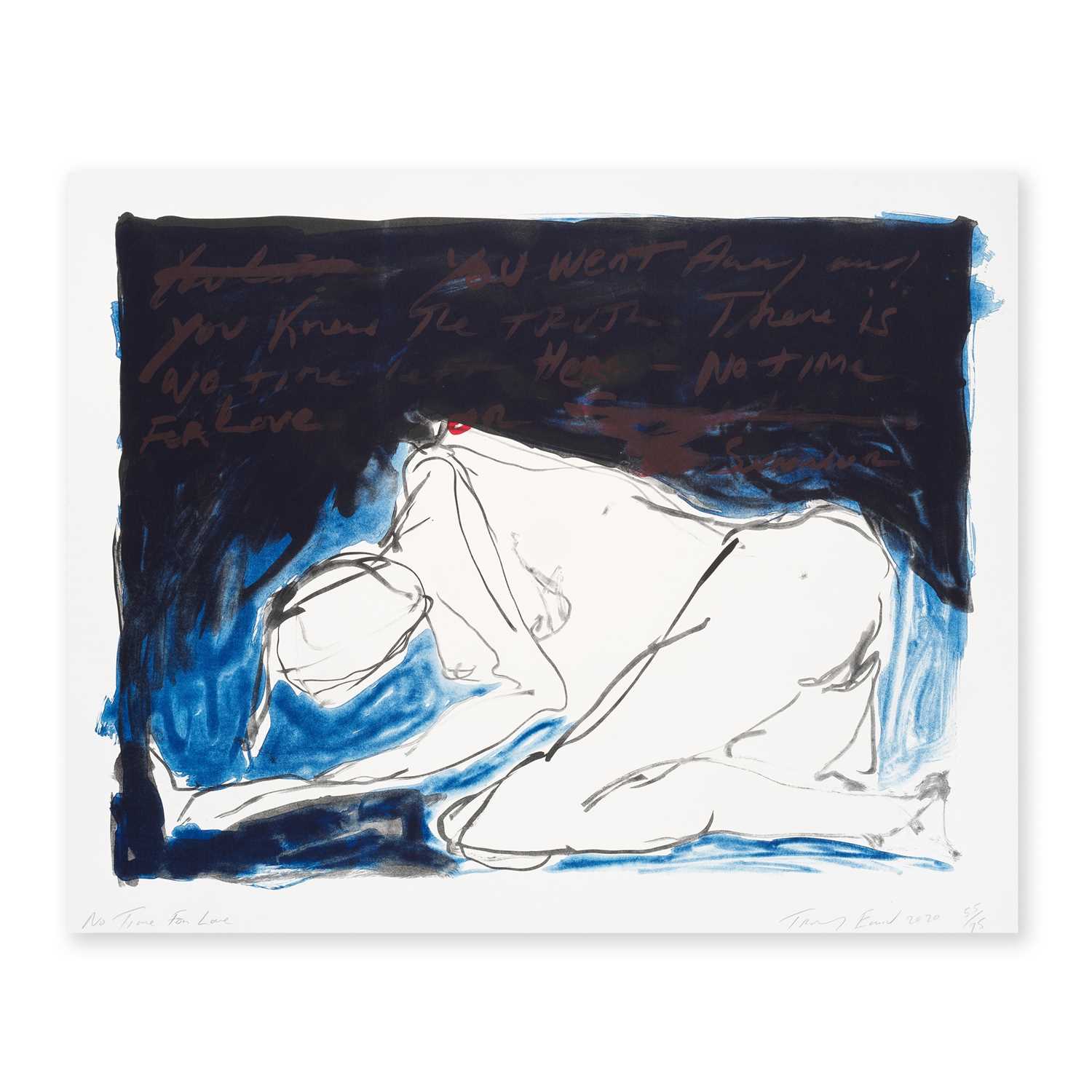 Lot 186 - Tracey Emin (British 1963-), 'No Time For Love', 2020