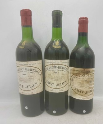 Lot 82 - 5 bottles 1966 Ch Ducru-Beaucaillou