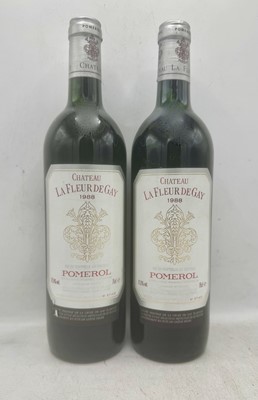 Lot 86 - 2 bottles 1988 Ch La Fleur de Gay