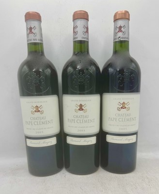 Lot 96 - 3 bottles 2005 Ch Pape-Clement