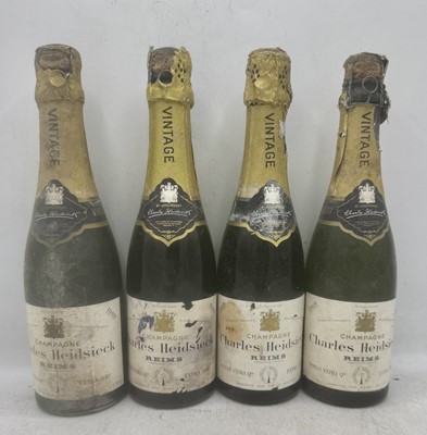 Lot 222 - 4 half-bottles 1969 Charles Heidsieck