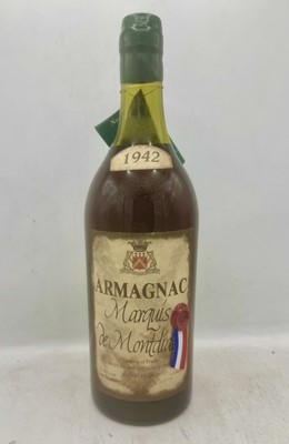 Lot 318 - 1 magnum 1942 Marquis de Montdidier Armagnac