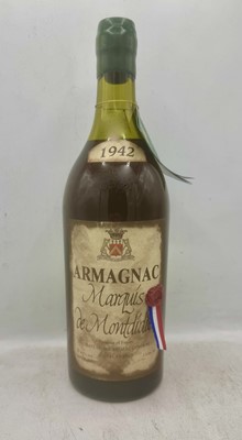Lot 319 - 1 magnum 1942 Marquis de Montdidier Armagnac