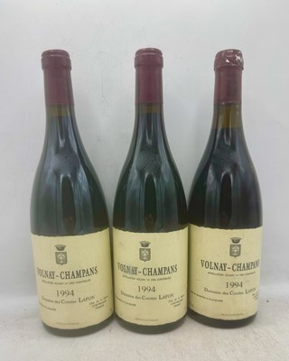 Lot 159 - 3 bottles 1994 Volnay Champans Comtes Lafon