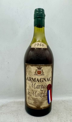 Lot 336 - 1 magnum 1946 Marquis de Montdidier Armagnac