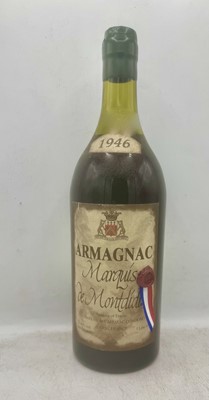 Lot 337 - 1 magnum 1946 Marquis de Montdidier Armagnac
