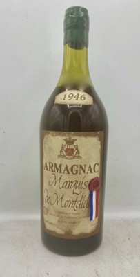 Lot 340 - 1 magnum 1946 Marquis de Montdidier Armagnac