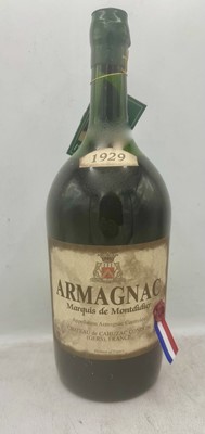 Lot 347 - 1 2.5 litre bottle 1929 Marquis de Montdidier Armagnac