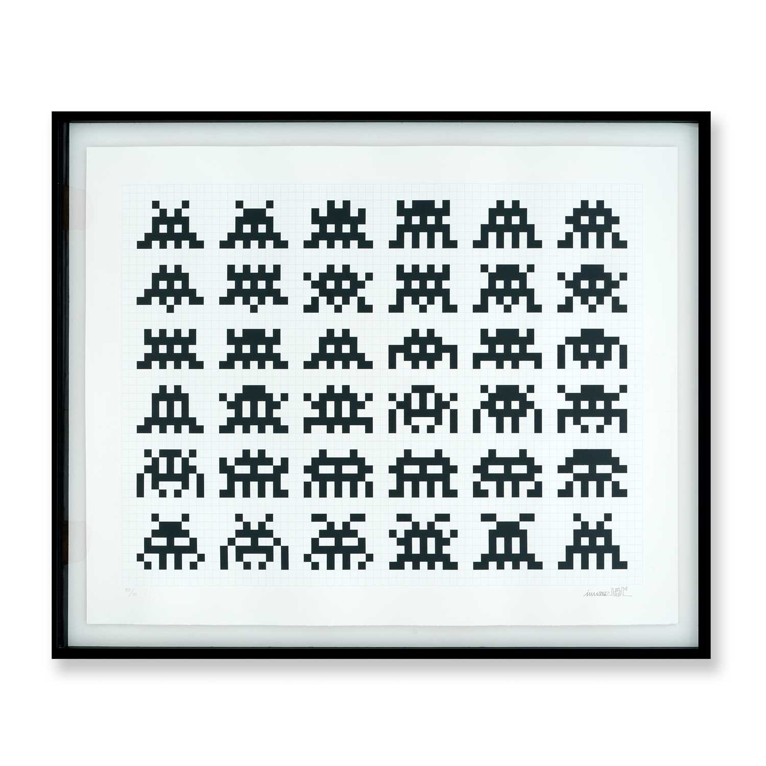 Lot 205 - Invader (French 1969-), 'Repetition Variation Evolution', 2017