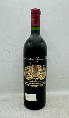 Lot 133 - 1 bottle 1961 Ch Palmer