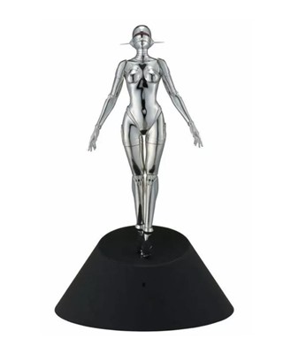 Lot 57 - Hajime Sorayama (Japanese 1947-), Sexy Robot Floating (Silver)', 2020