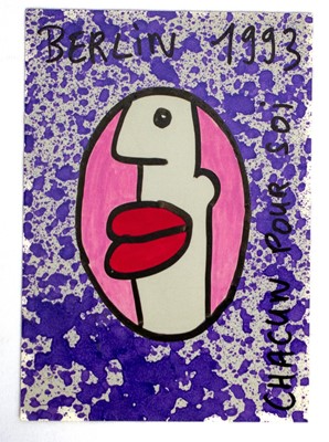 Lot 258 - Thierry Noir (French 1958-), 'Chacun Pour Soi (Every Man For Himself)' 1993