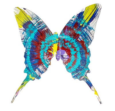 Lot 155 - Damien Hirst (British 1965-), 'Butterfly Spin Painting (Cyrus' Birthday)', 2013