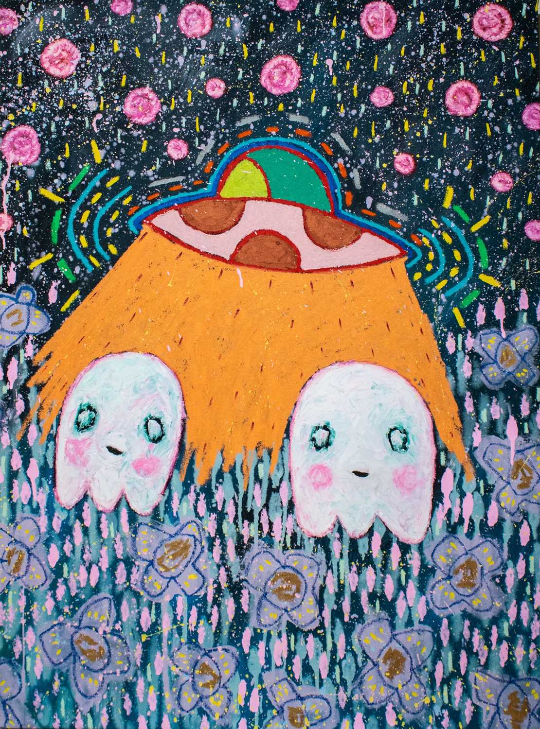 Lot 144 - Adam Handler (American 1986-), 'Ghost Abduction On Cool Halloween Night', 2021