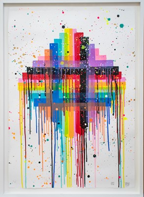 Lot 83 - Maya Hajuk (American 1969-), 'Faux Flag', 2015