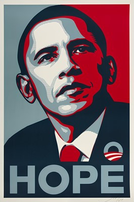 Lot 211a - Shepard Fairey (American 1970-), 'Hope', 2008