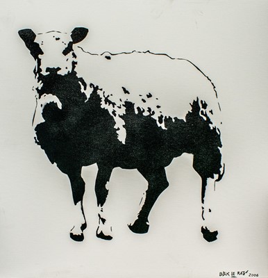Lot 301 - Blek Le Rat (French 1951-), 'Sheep', 2006
